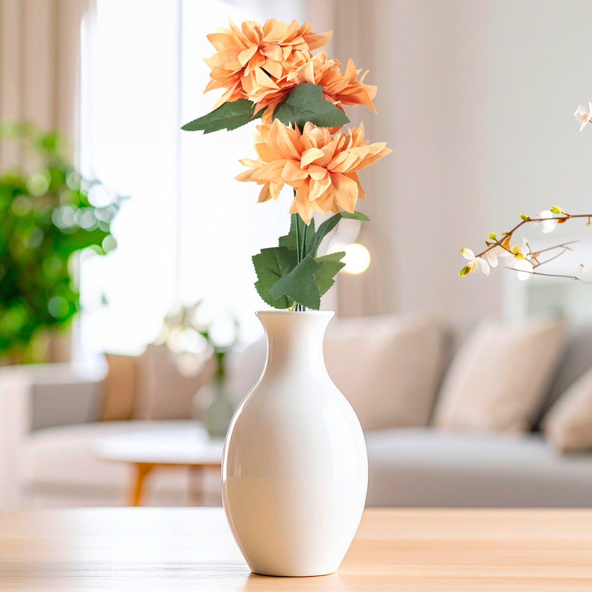 Flores Artificiales, Color Durazno