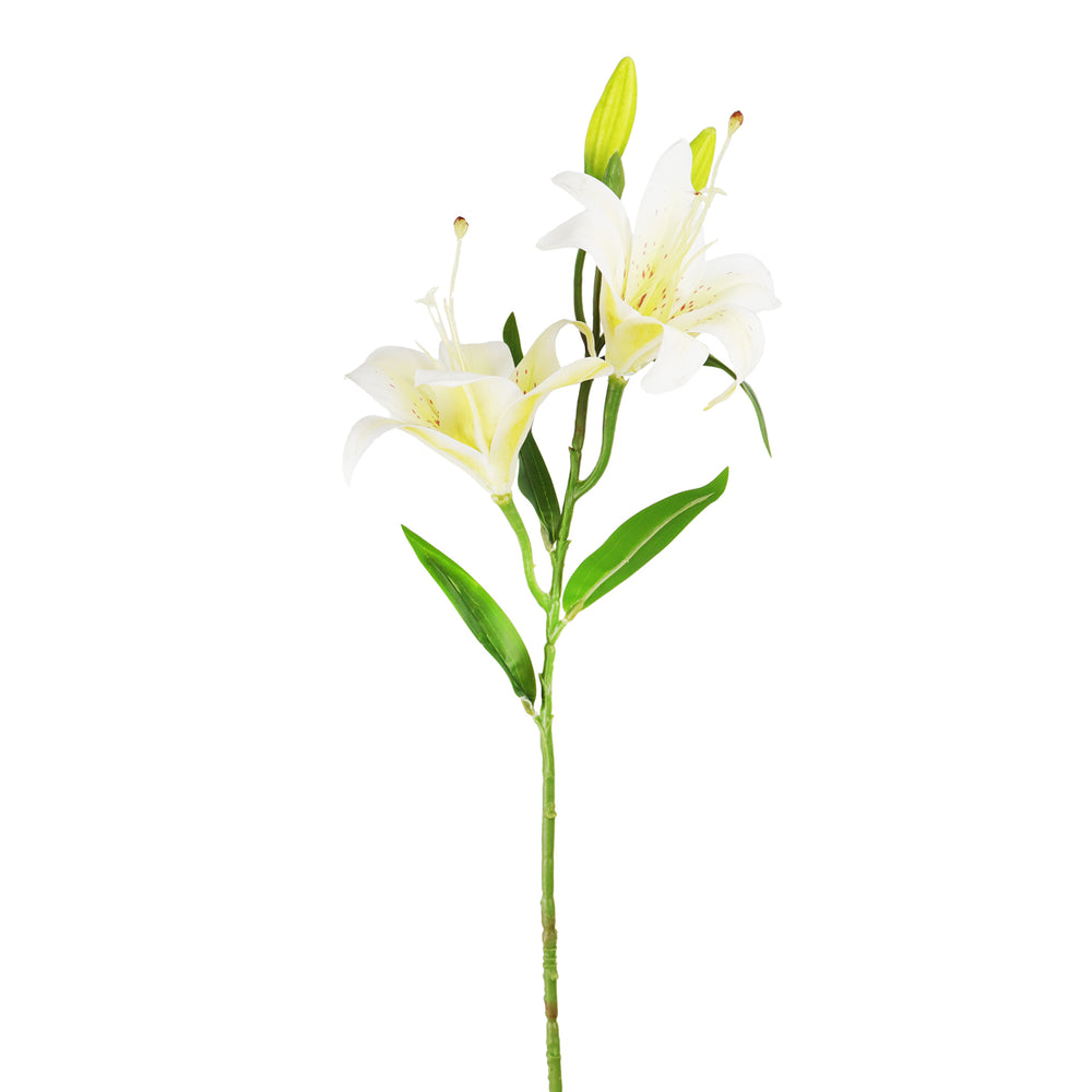 Flores Artificiales, Lirio, Color Blanco