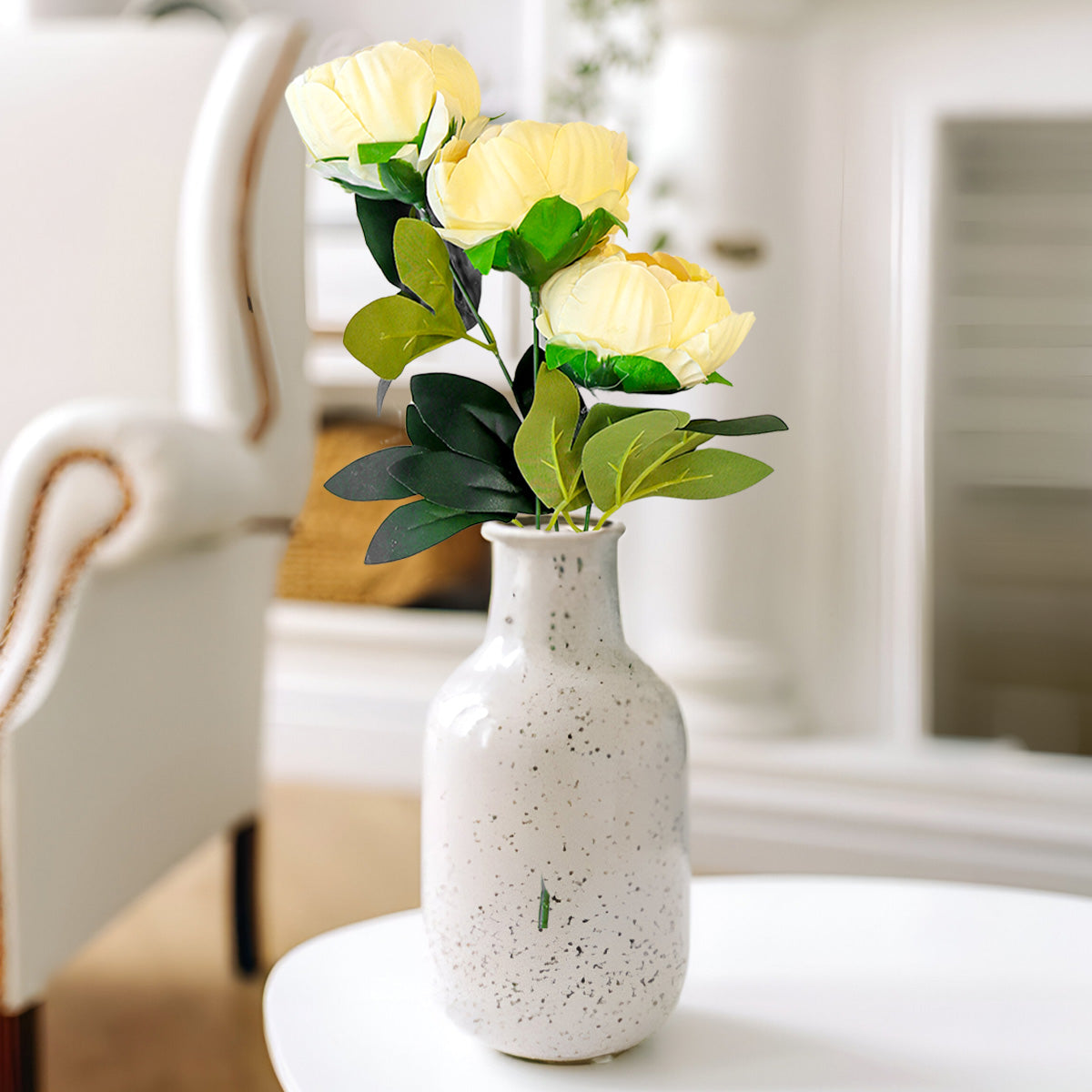 Peonías Artificiales, Color Amarillo