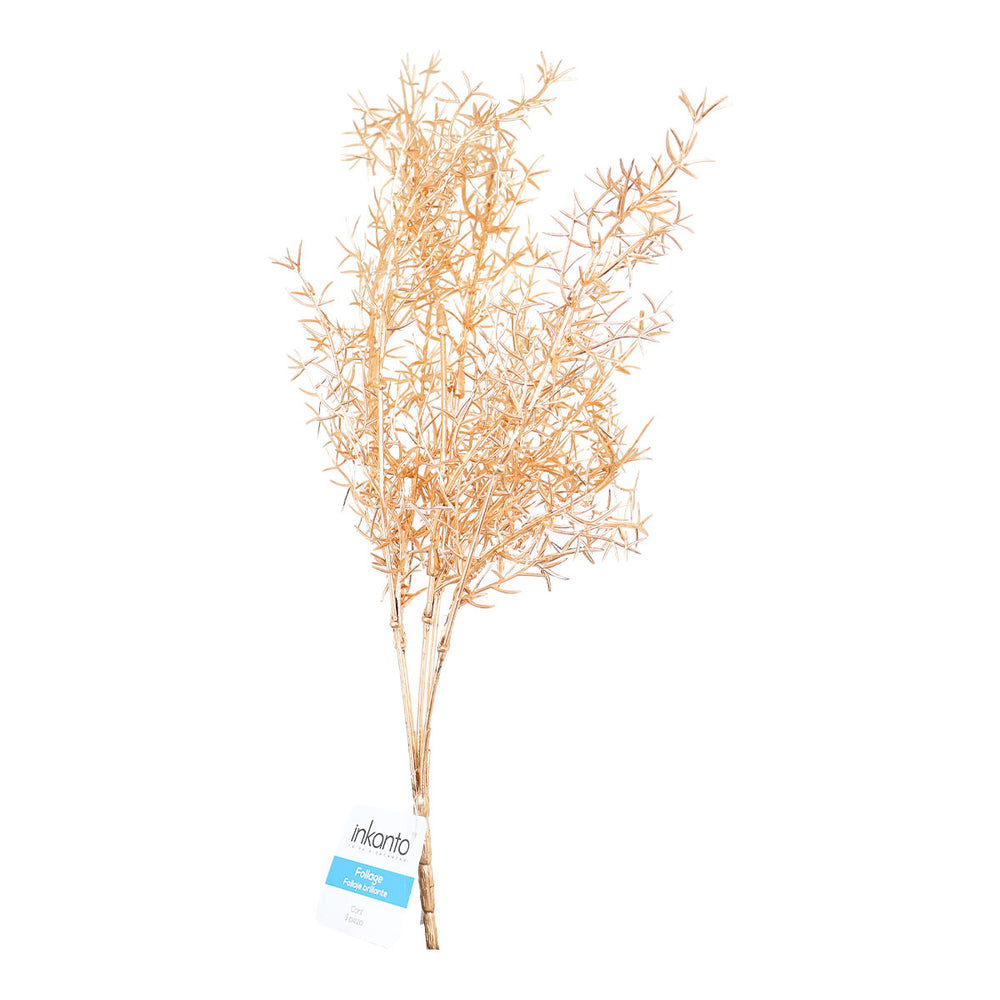Vara de Follaje Artificial, Color Dorado