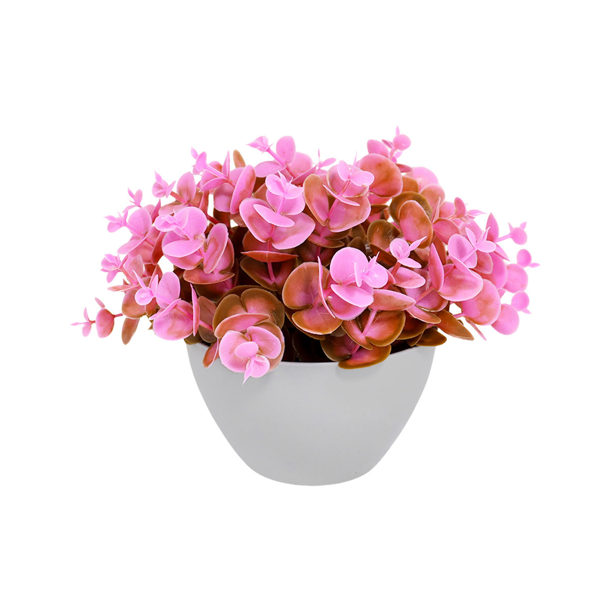 Maceta con Planta Artificial Color Rosa