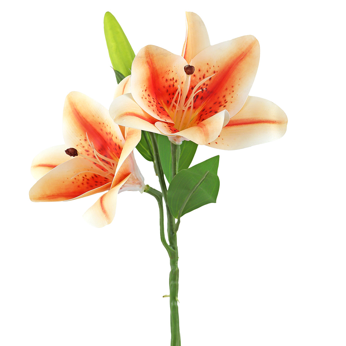 Flor Artificial, Lirio, Color Melón