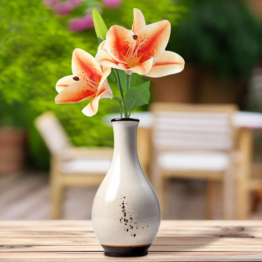 Flor Artificial, Lirio, Color Melón