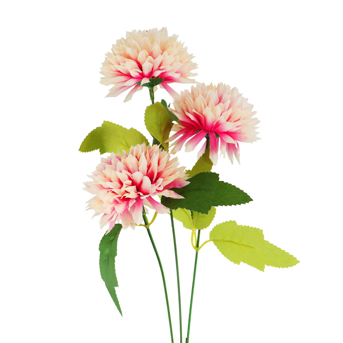 Crisantemo, Flores Artificiales, Color Rosa Claro, 60 cm