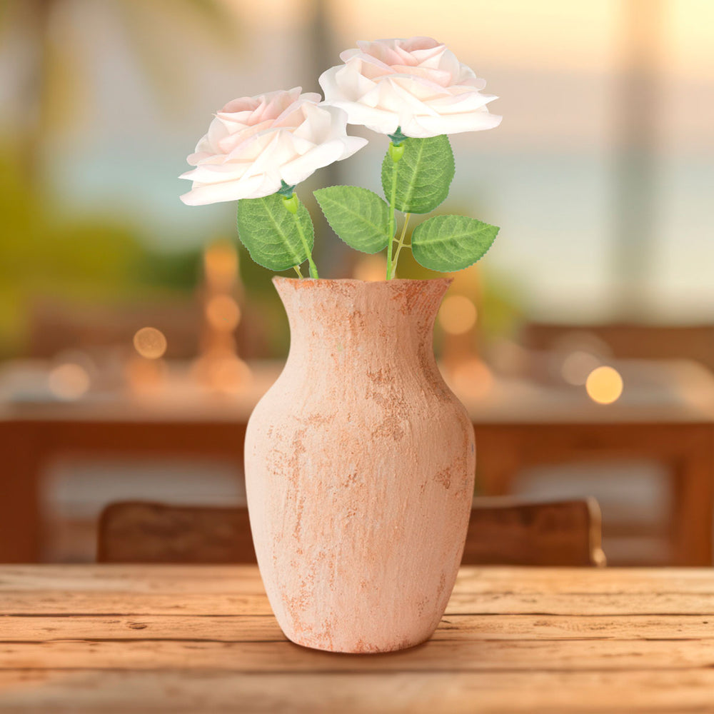 Rosa Artificial, Color Durazno, 50 cm