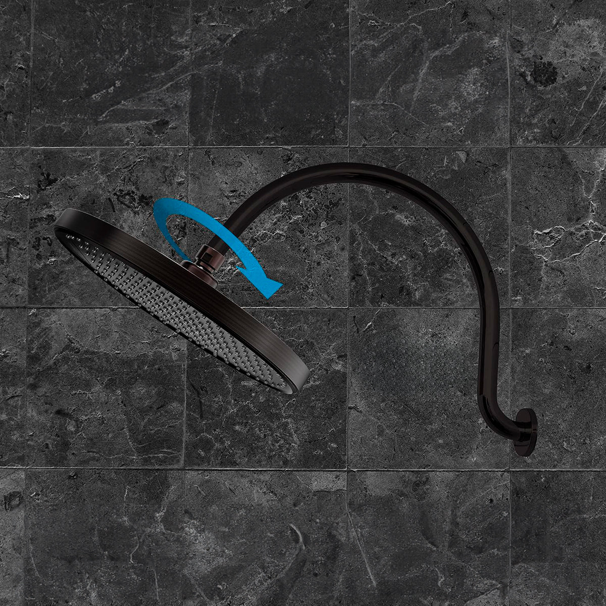 Cabezal de Ducha de 10 Pulgadas color Negro, SparkPod