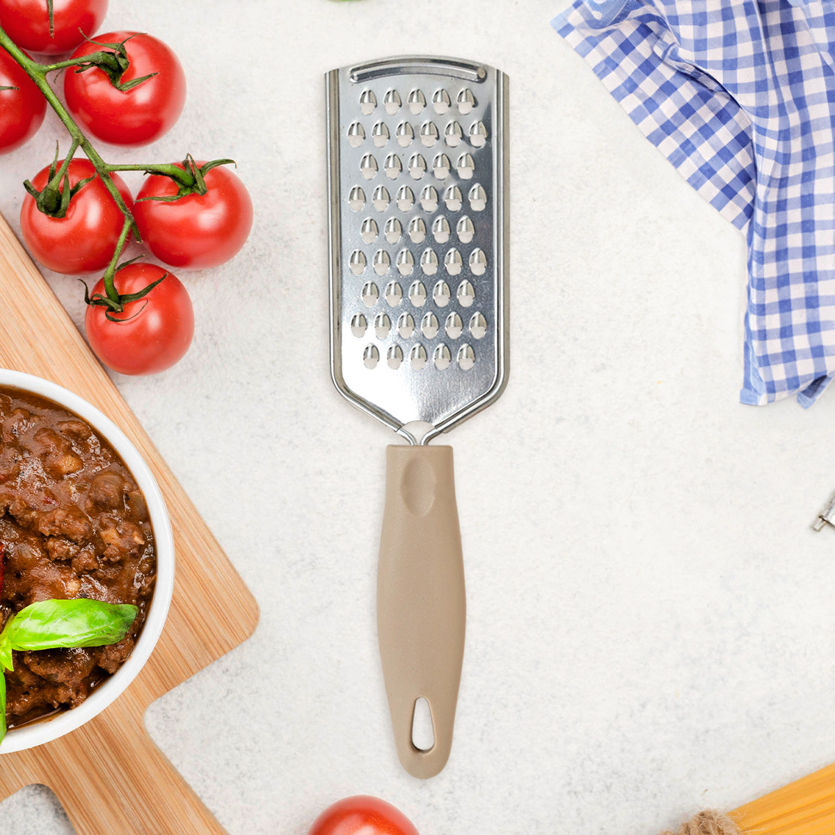 Rallador, Inkanto, Color Negro con Mango Gris