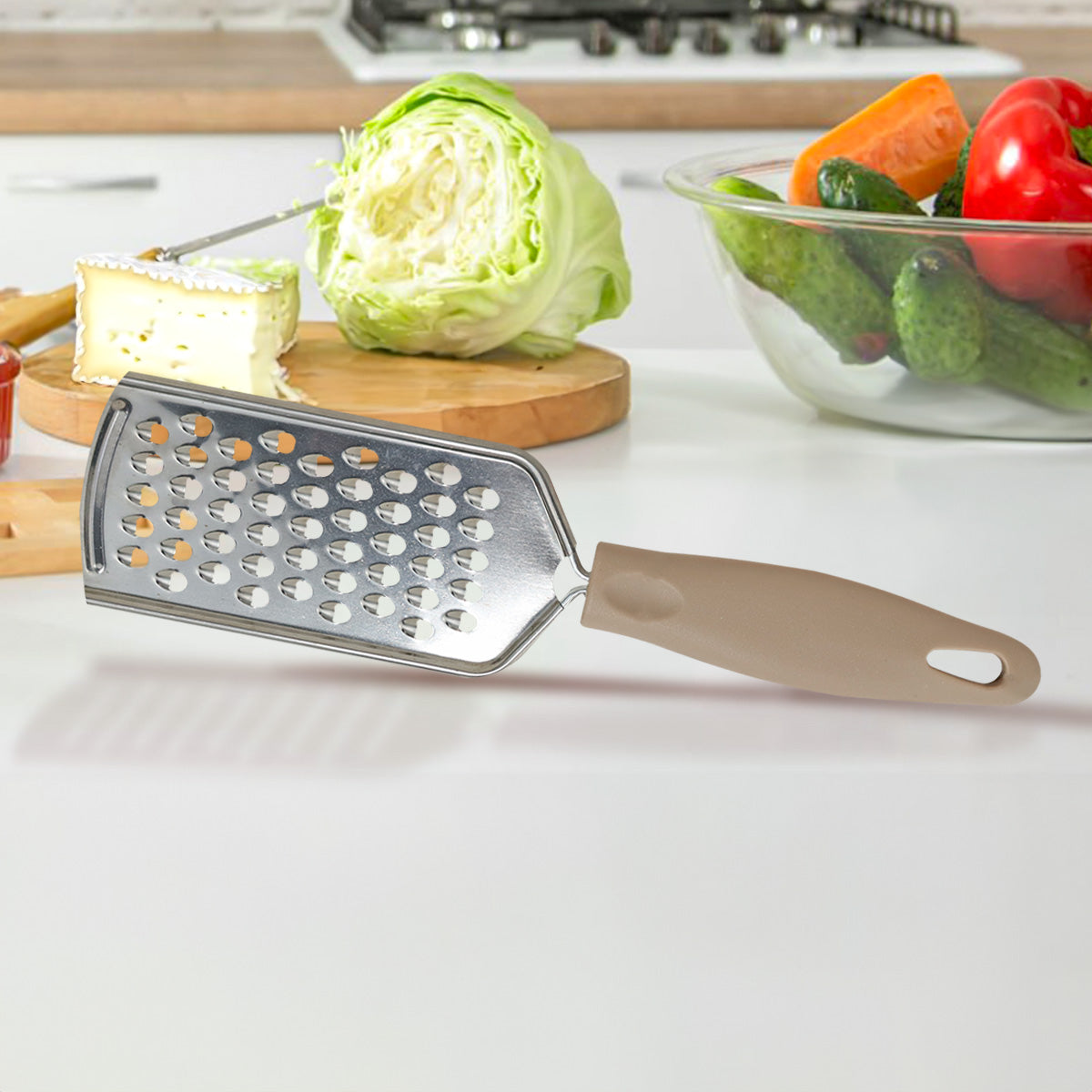 Rallador, Inkanto, Color Negro con Mango Gris