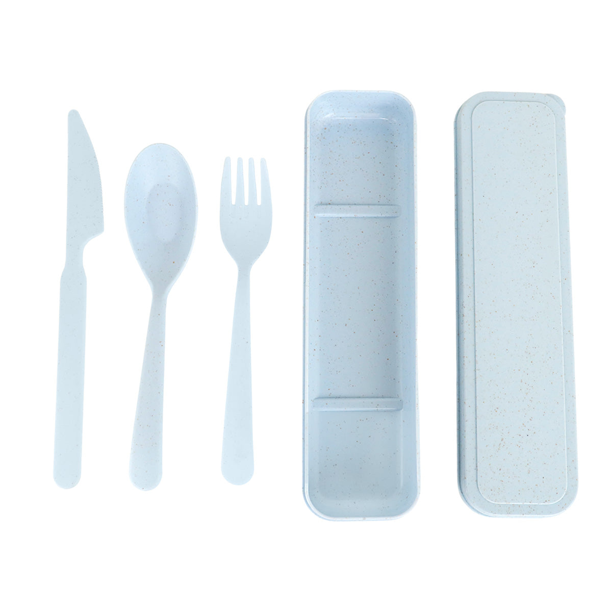 Set de Cubiertos con Estuche, Color Azul