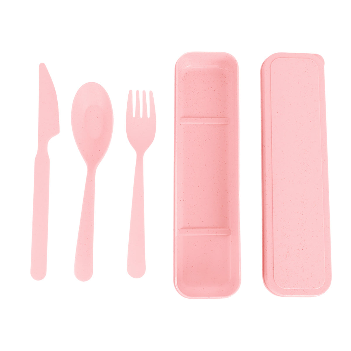 Set de Cubiertos con Estuche, Color Rosa