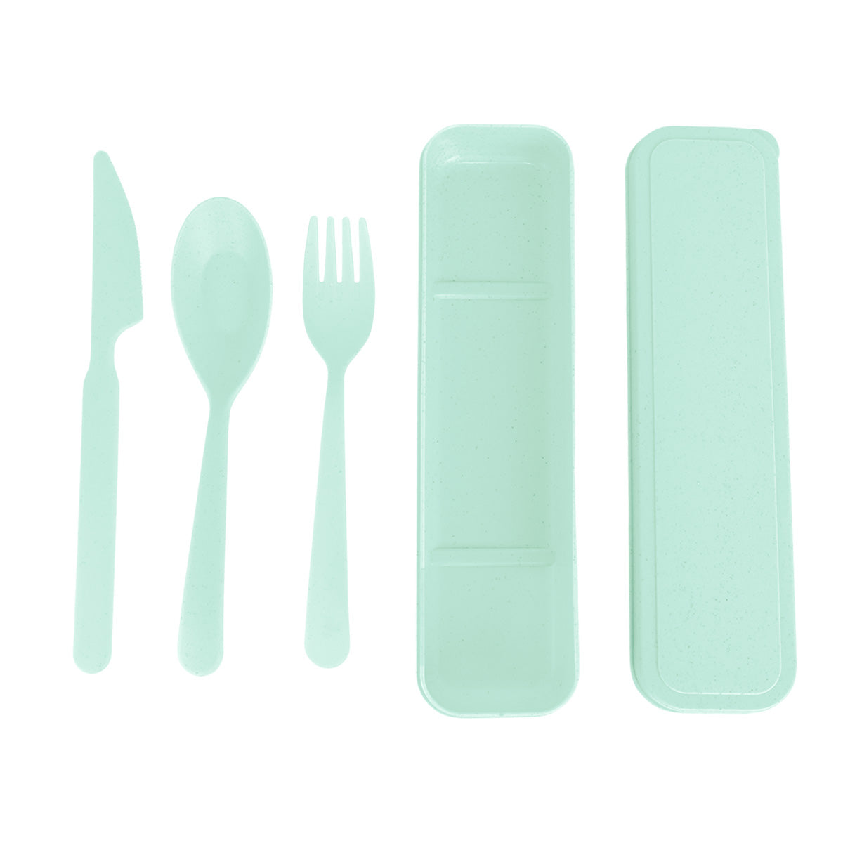 Set de Cubiertos con Estuche, Color Aqua