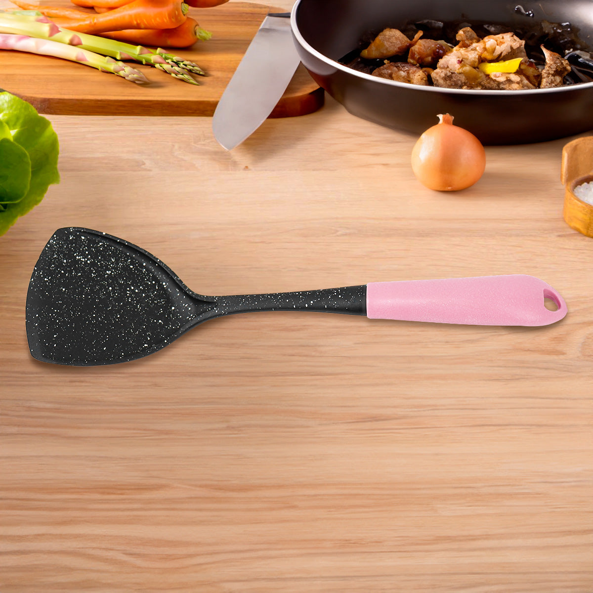 Volteador, Inkanto, Color Negro con Mango Rosa