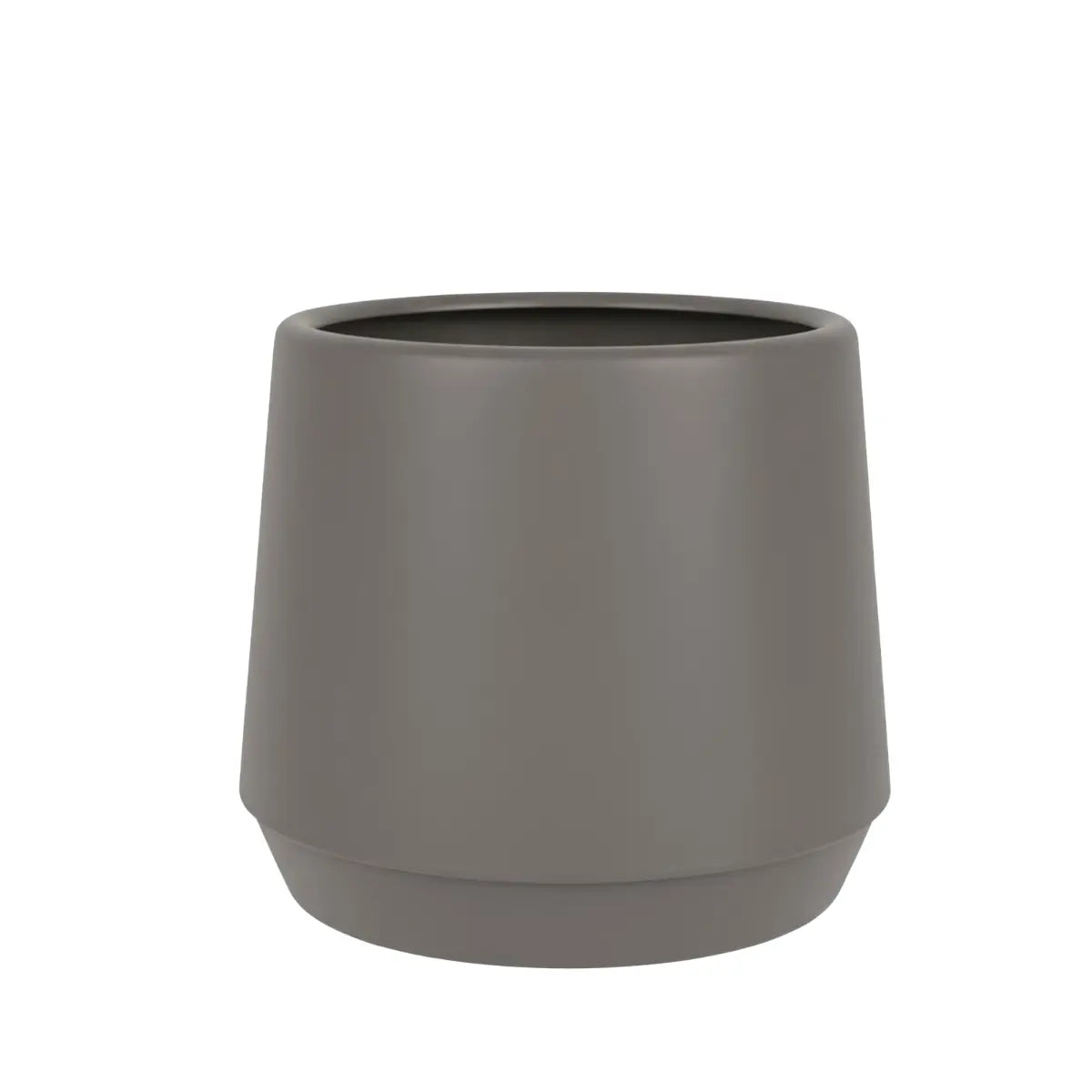Maceta de Plástico, Color Gris, 11x11 cm