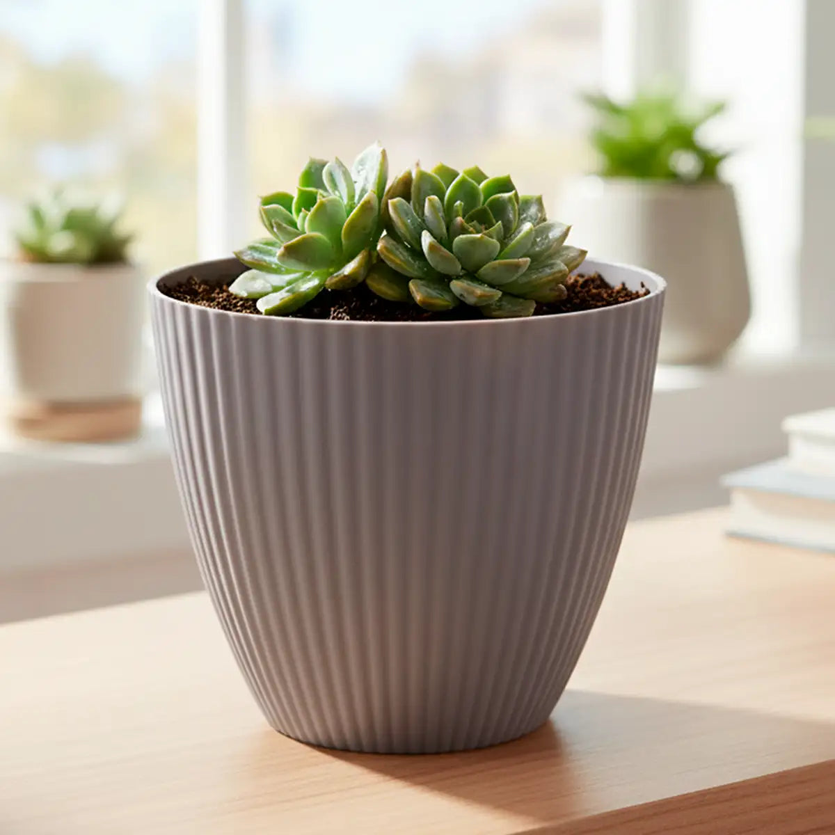 Maceta de Plástico, Textura, 15x13 cm