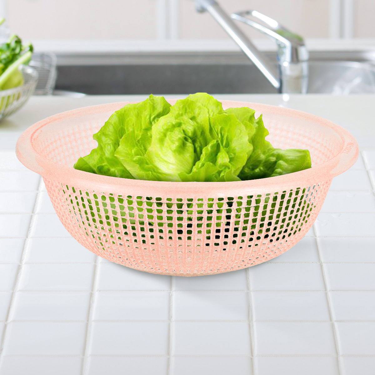 Canasta Multiusos, Color Durazno, 19x6 cm