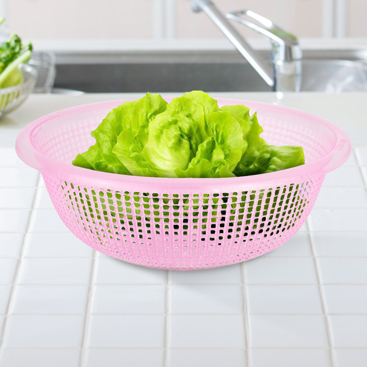 Canasta Multiusos, Color Rosa, 19x6 cm