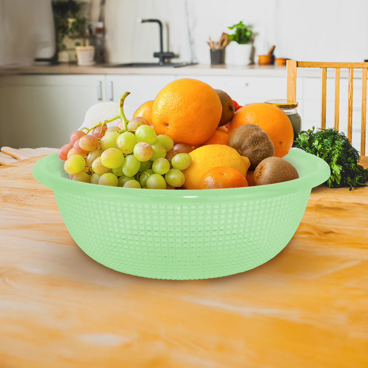 Canasta Multiusos, Color Verde, 25x9 cm