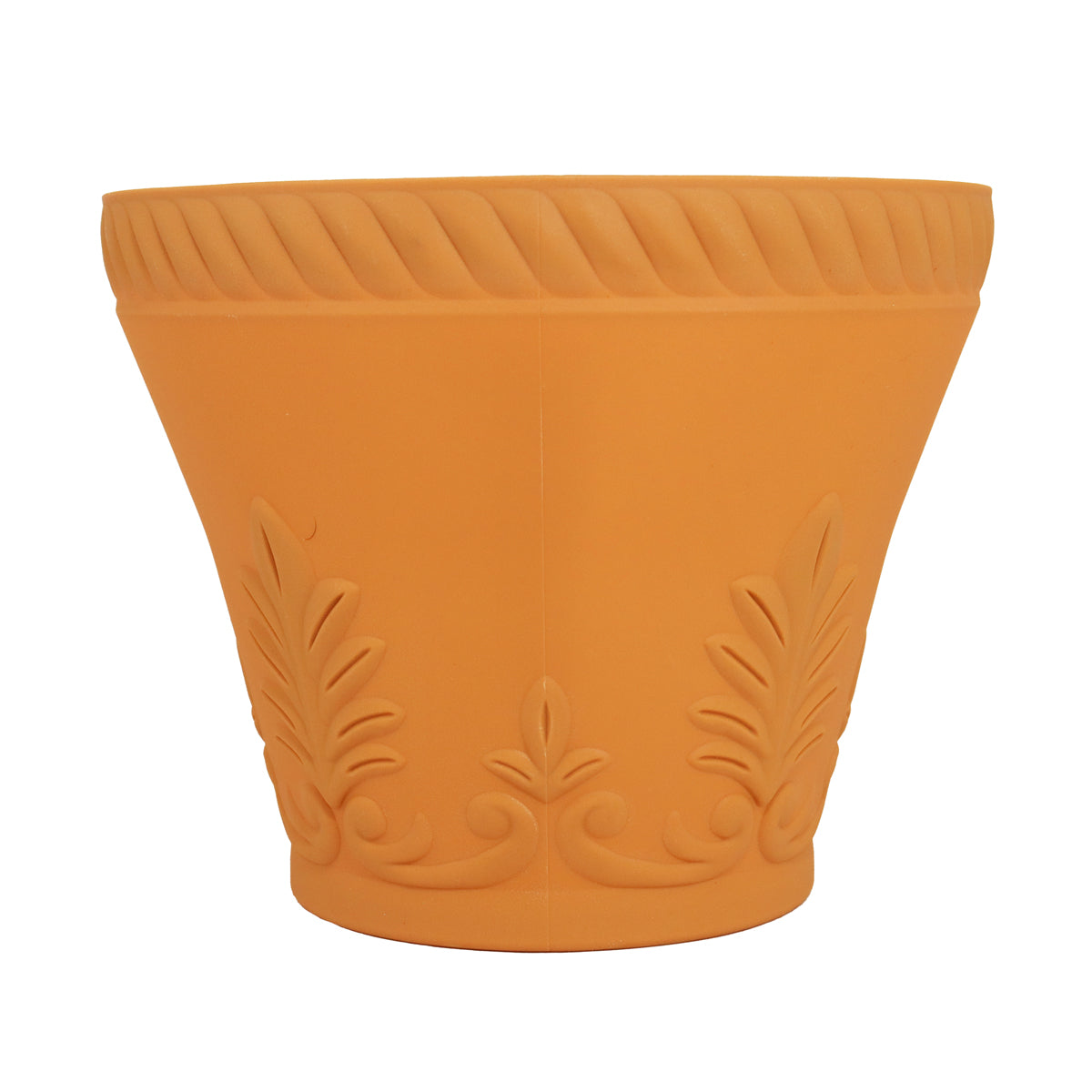 Maceta de Plástico, 24x20 cm, Color Café