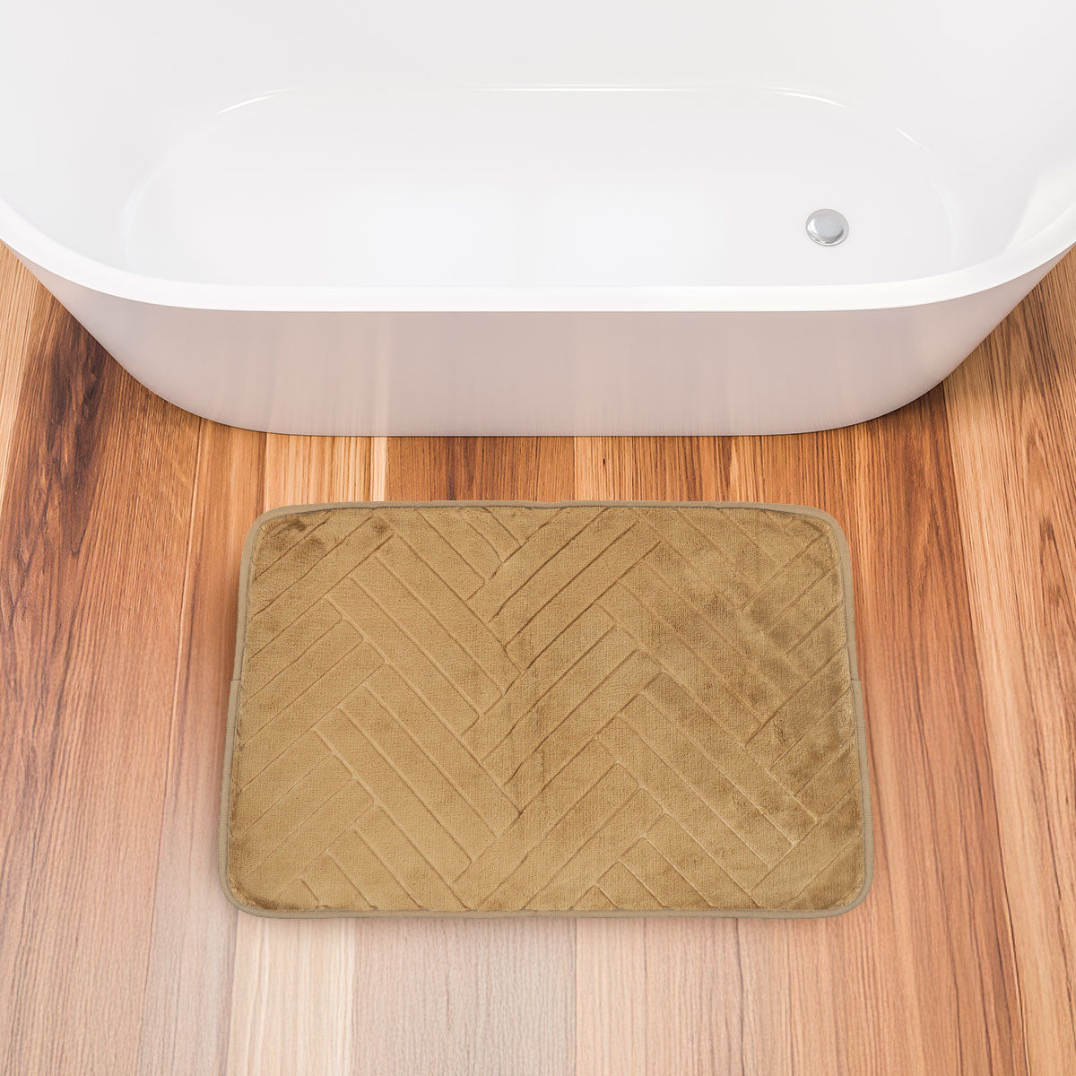 Tapete Rectangular, Absorbente, Color Café