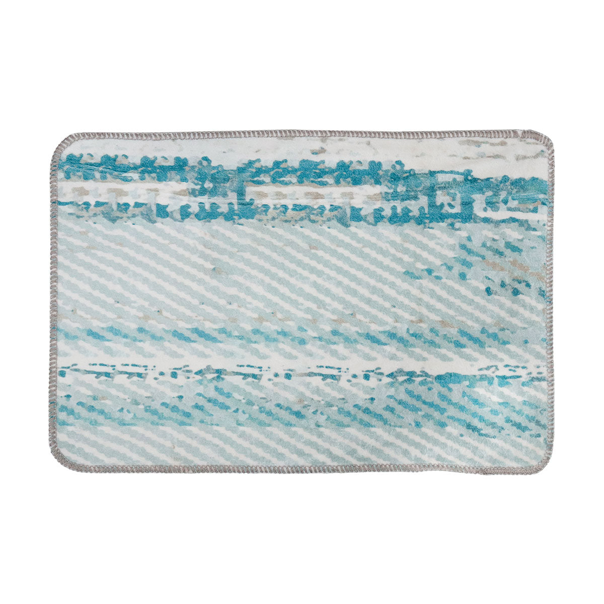 Tapete Diseño Gris con Verde, 40x60 cm