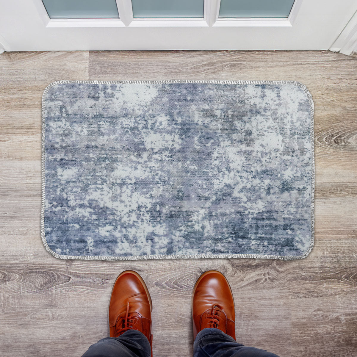 Tapete Diseño Jaspeado Gris, 40x60 cm