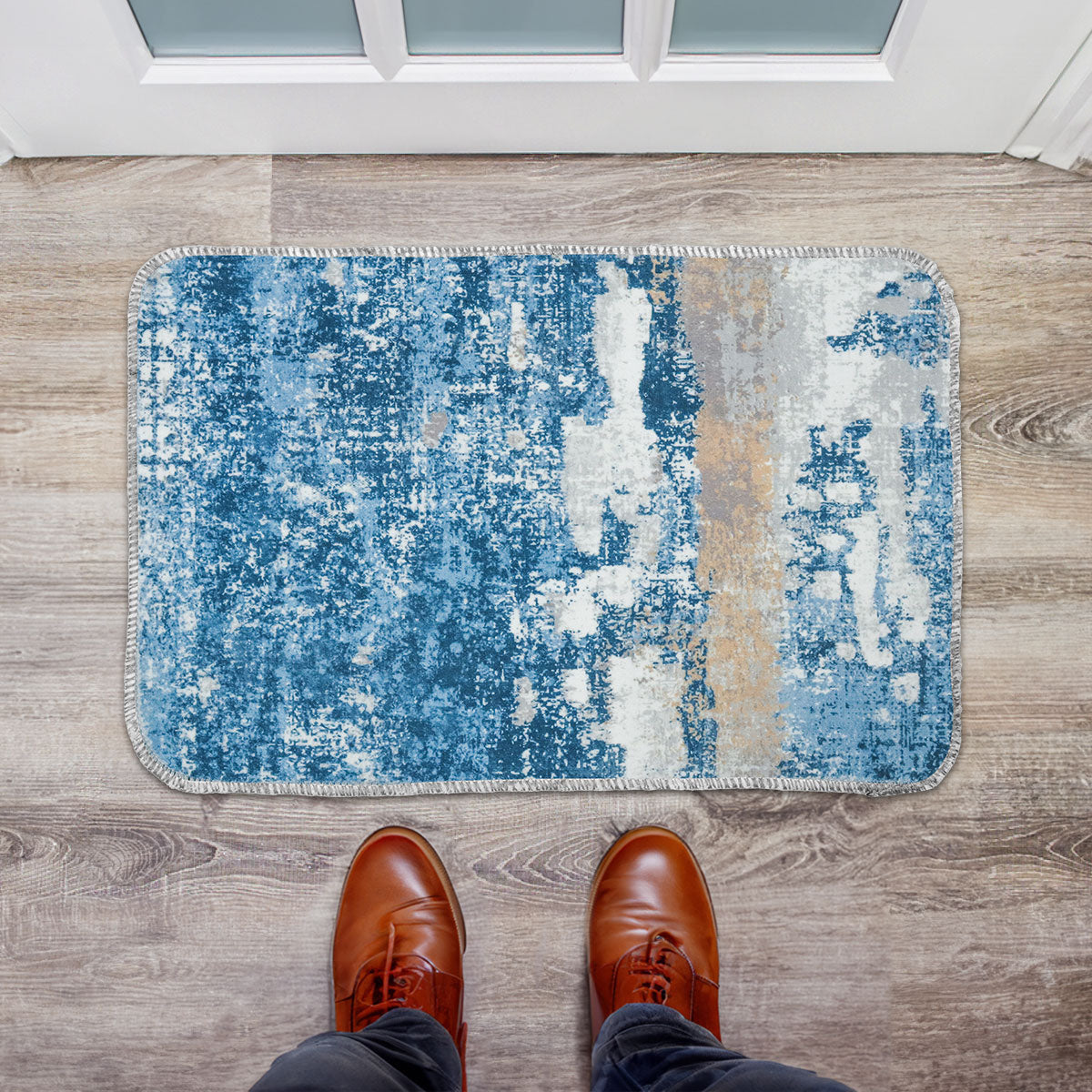 Tapete Diseño Jaspeado Verde, 40x60 cm