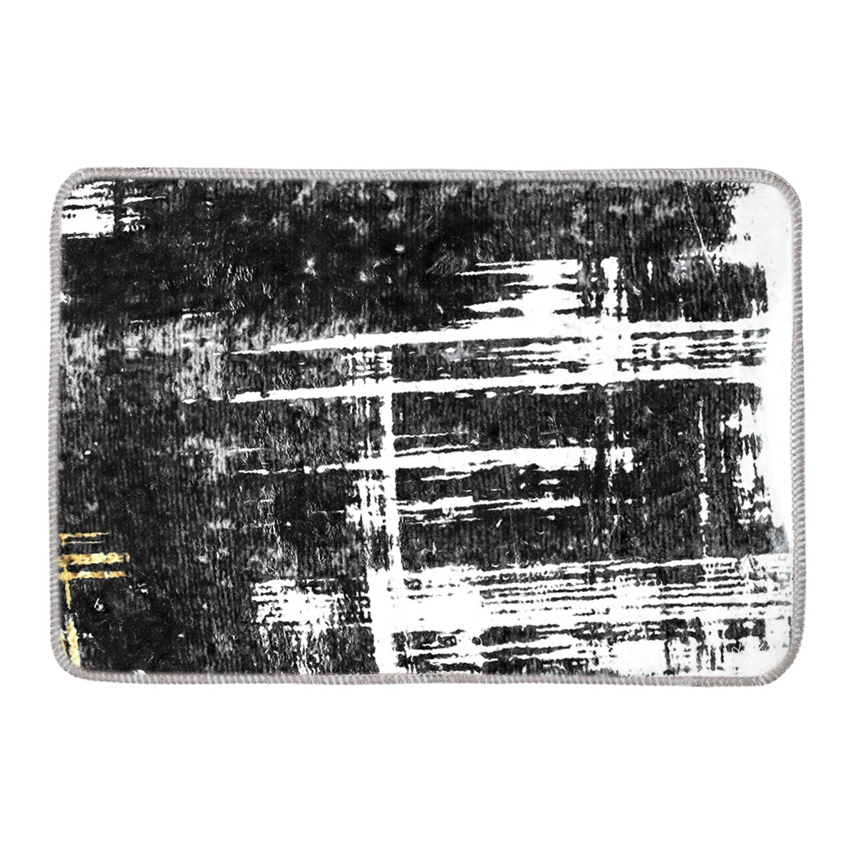 Tapete, Diseño Negro con Blanco, 40x60 cm