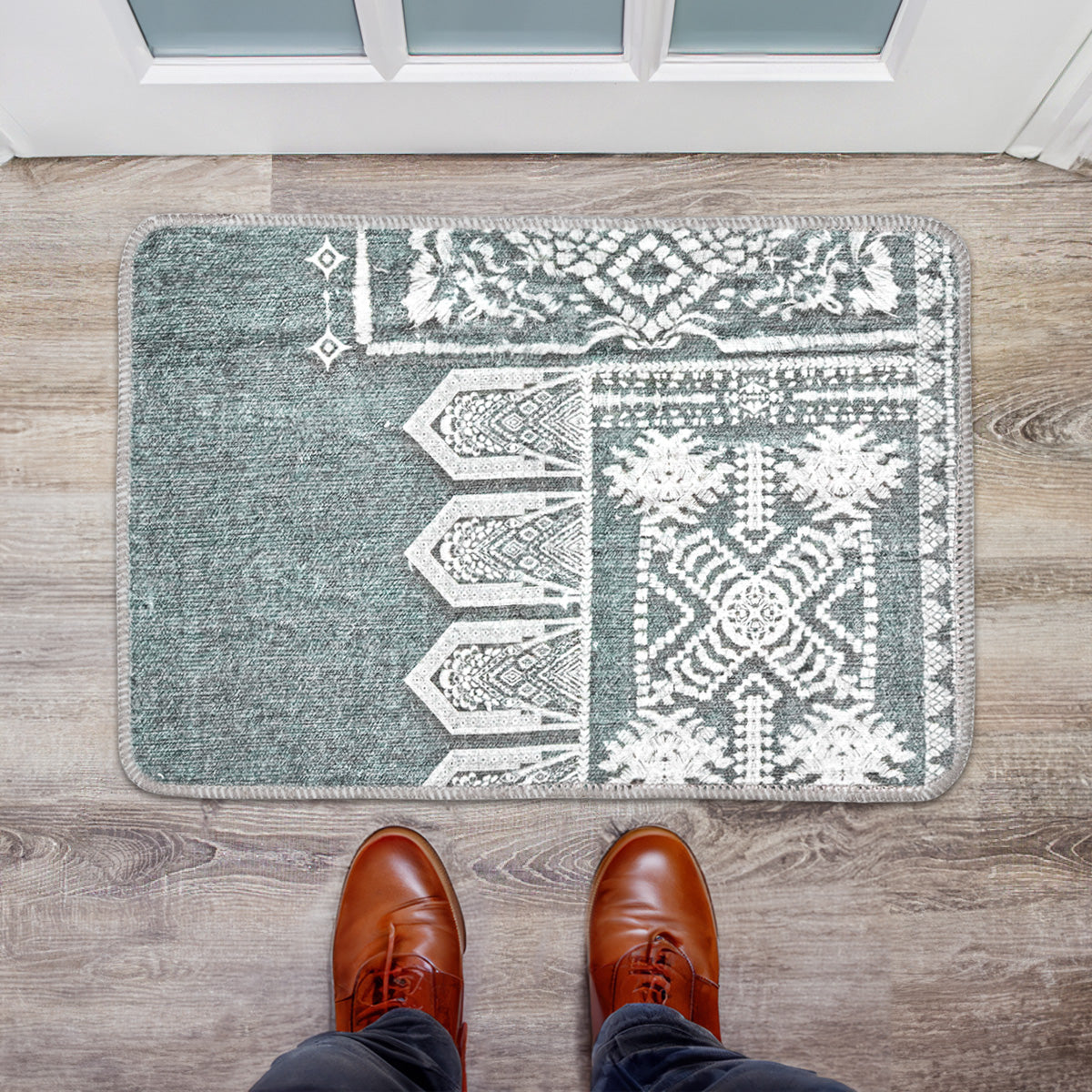 Tapete, Diseño Bohemio Gris, 40x60 cm