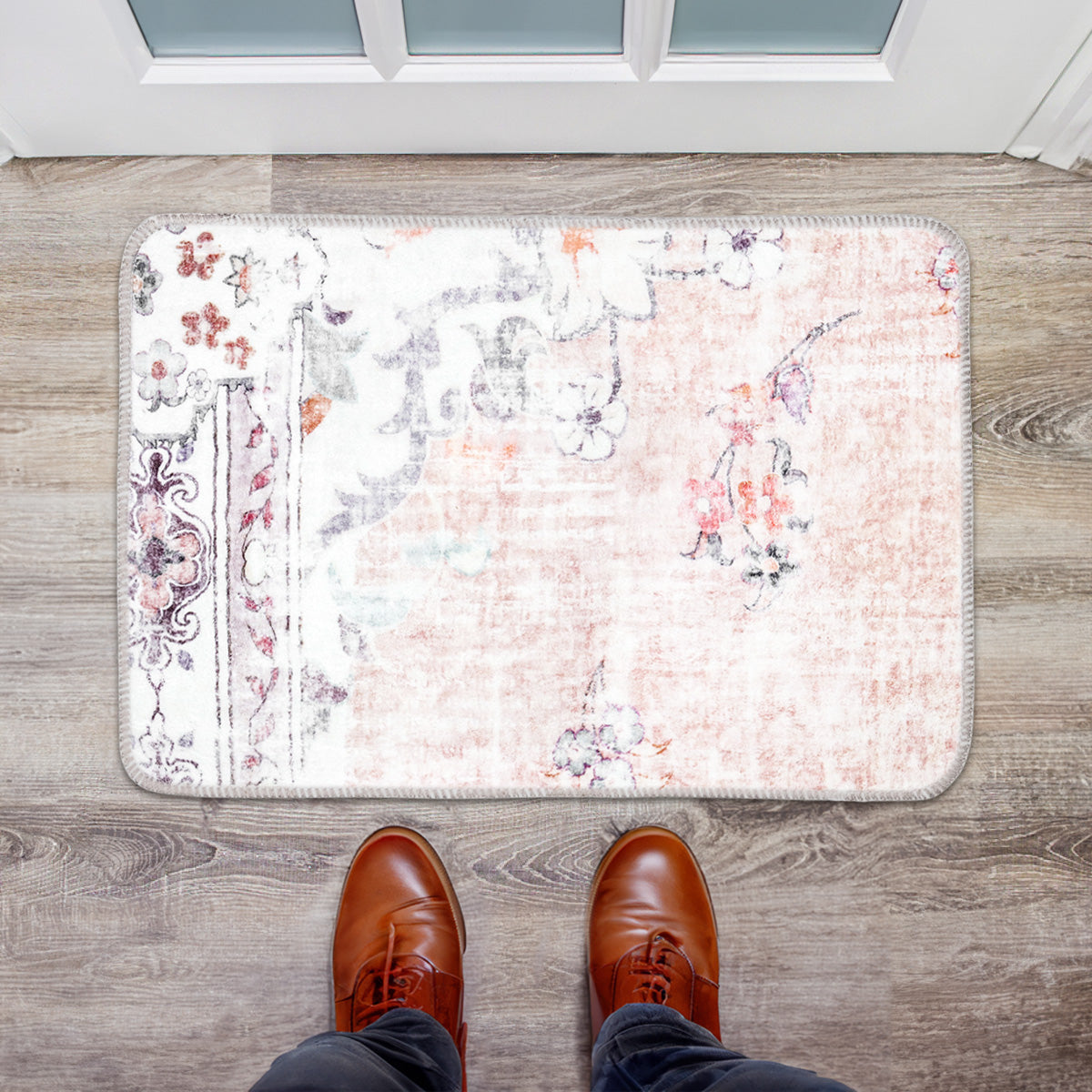 Tapete, Diseño Bohemio de Flores, 40x60 cm