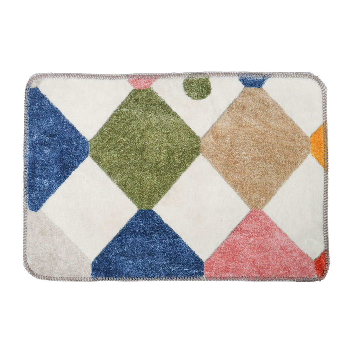 Tapete Diseño Rombos de Colores, 40x60 cm