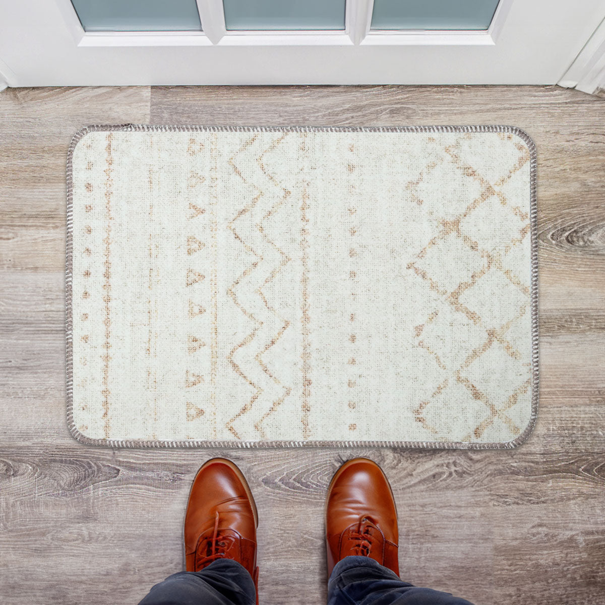 Tapete Mandala, Color Beige, 40x60 cm