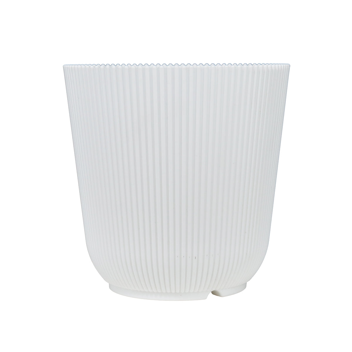 Maceta de Plástico, 13x13 cm, Color Blanco