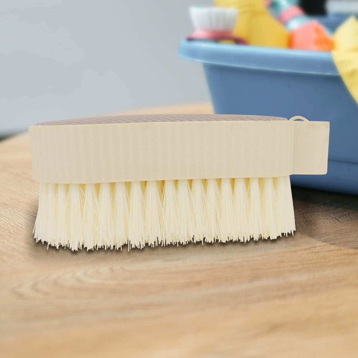 Cepillo Limpiador Multiusos, Forma de Pera, Color Gris