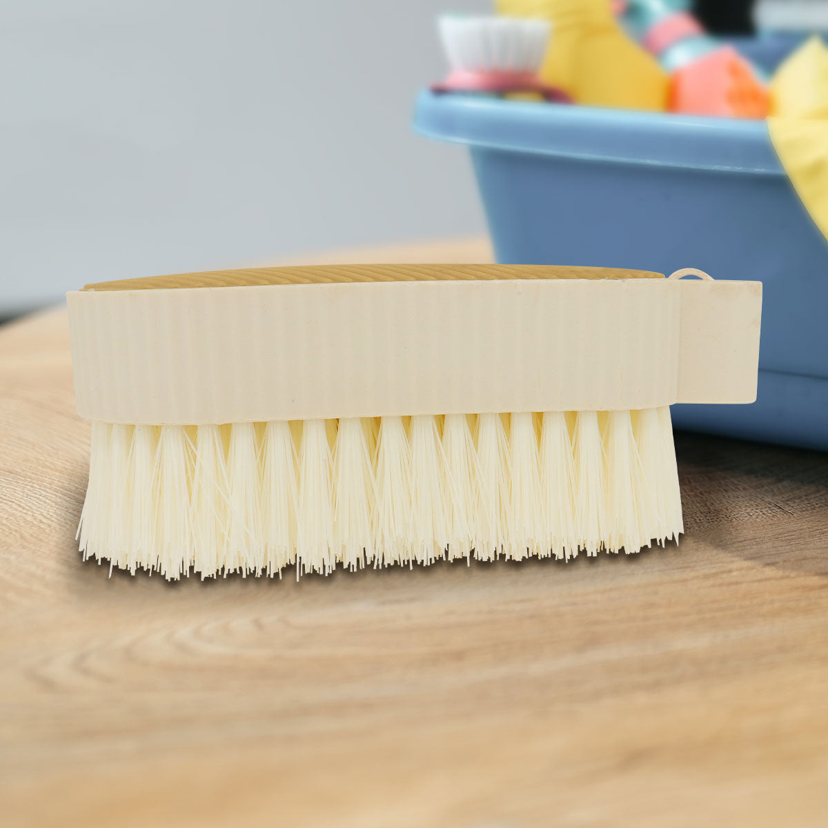 Cepillo Limpiador Multiusos, Forma de Pera, Color Café