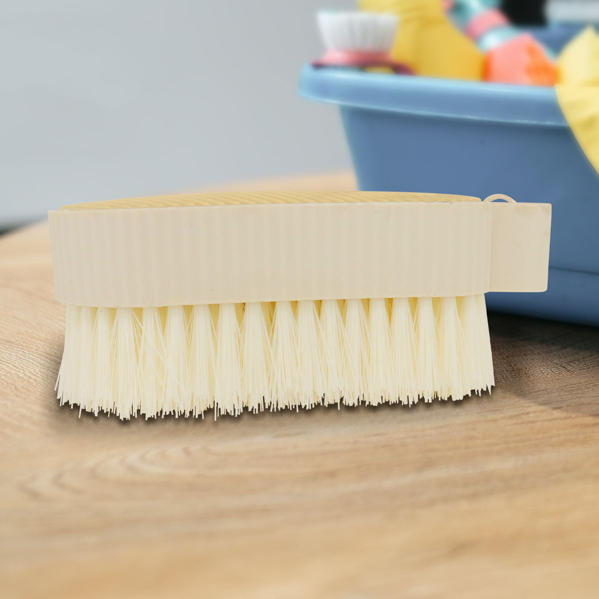 Cepillo Limpiador Multiusos, Forma de Pera, Color Beige