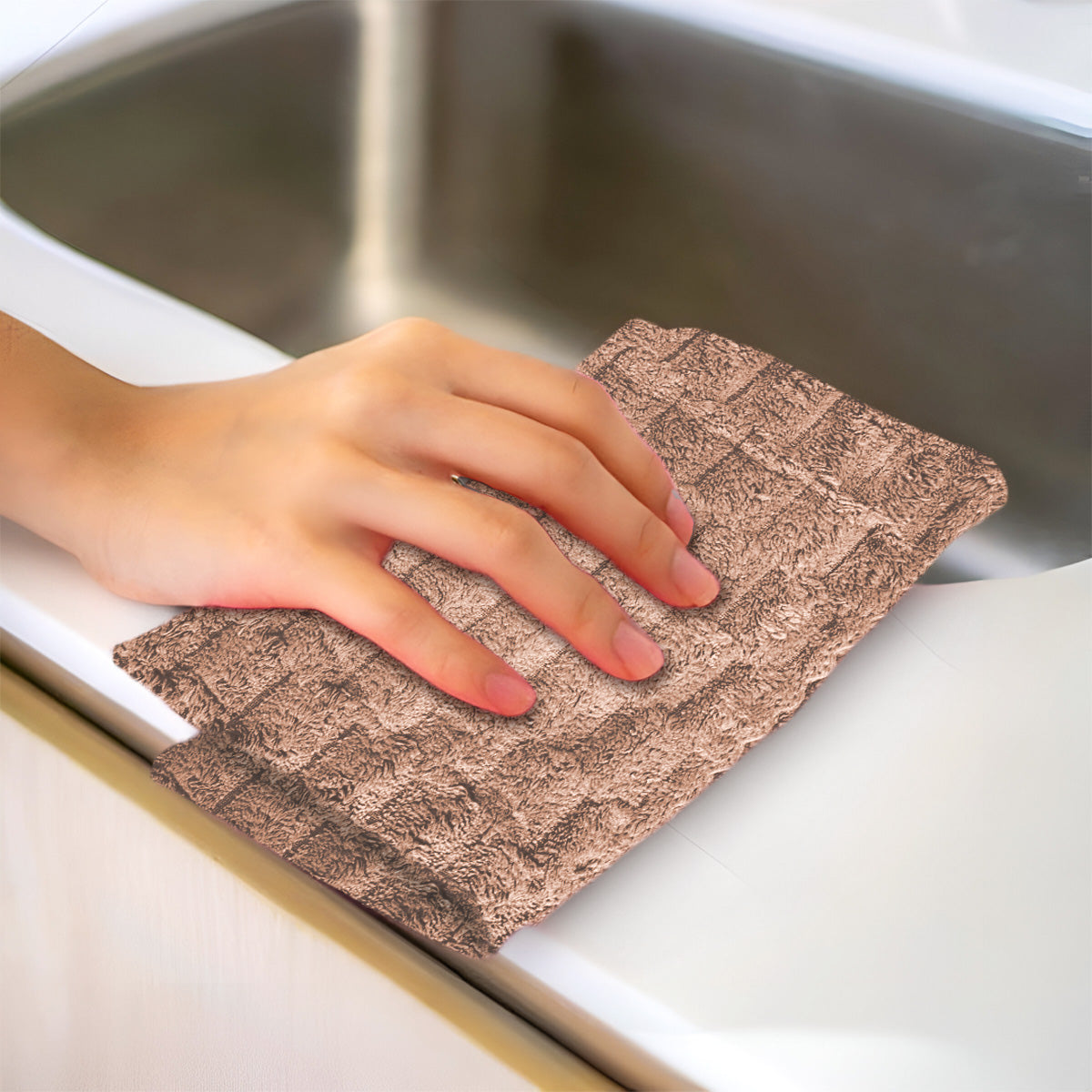 Trapo de Cocina, Color Café, 60x40 cm