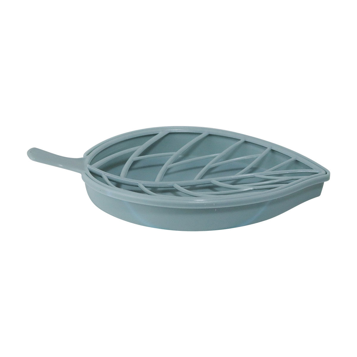 Jabonera en Forma de Hoja, Color Azul