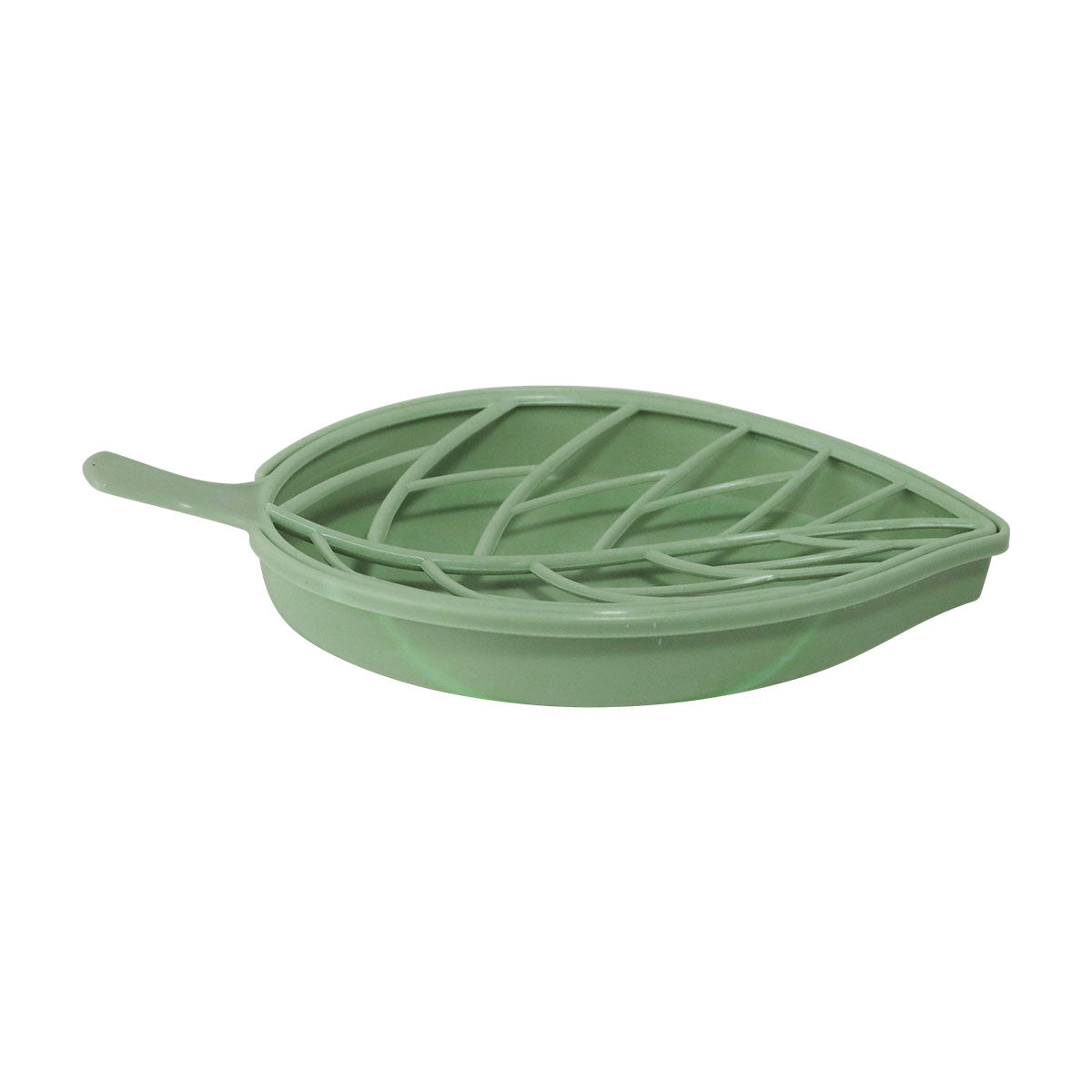 Jabonera en Forma de Hoja, Color Menta