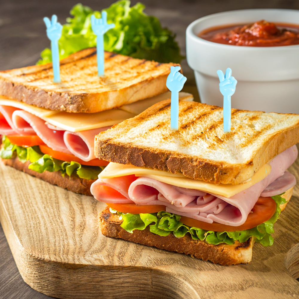 Palillos de Cóctel, Color Azul, 40 pzas