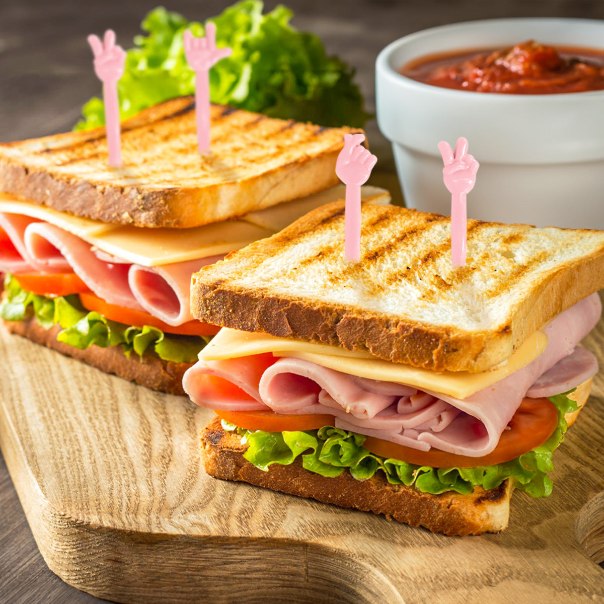 Palillos de Cóctel, Color Rosa, 40 pzas