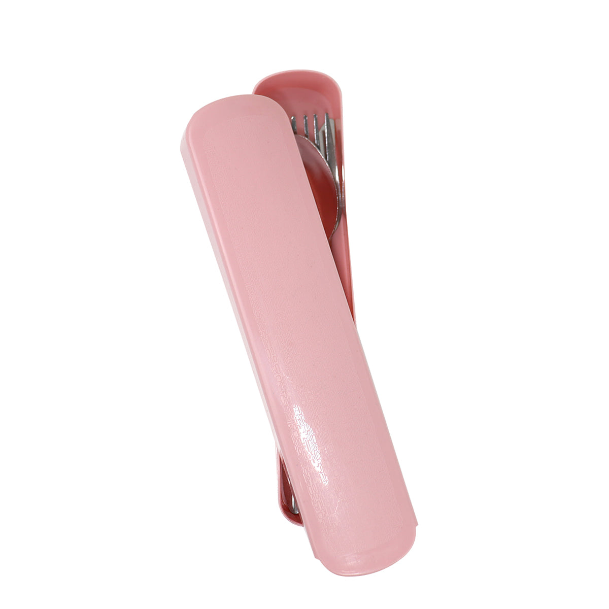 Estuche Color Rosa con Cubiertos, 3 Pzas