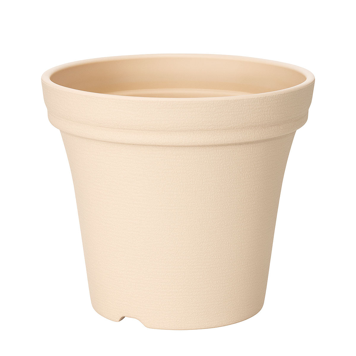 Maceta de Plástico, Color Crema, 15x12 cm