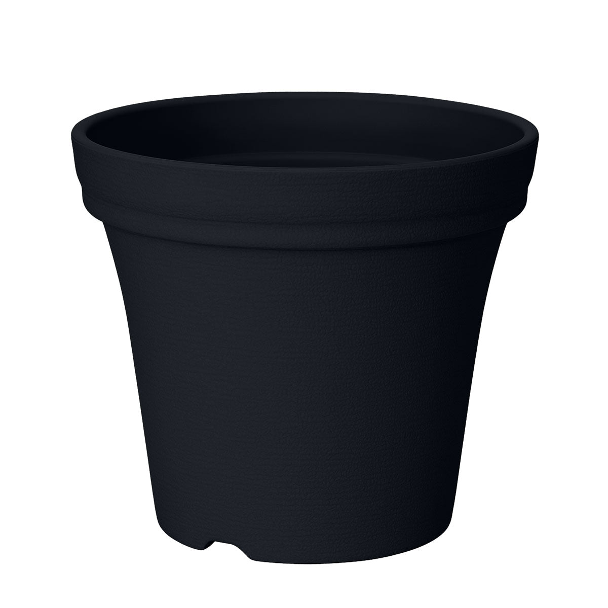 Maceta de Plástico, Color Negro, 15x12 cm