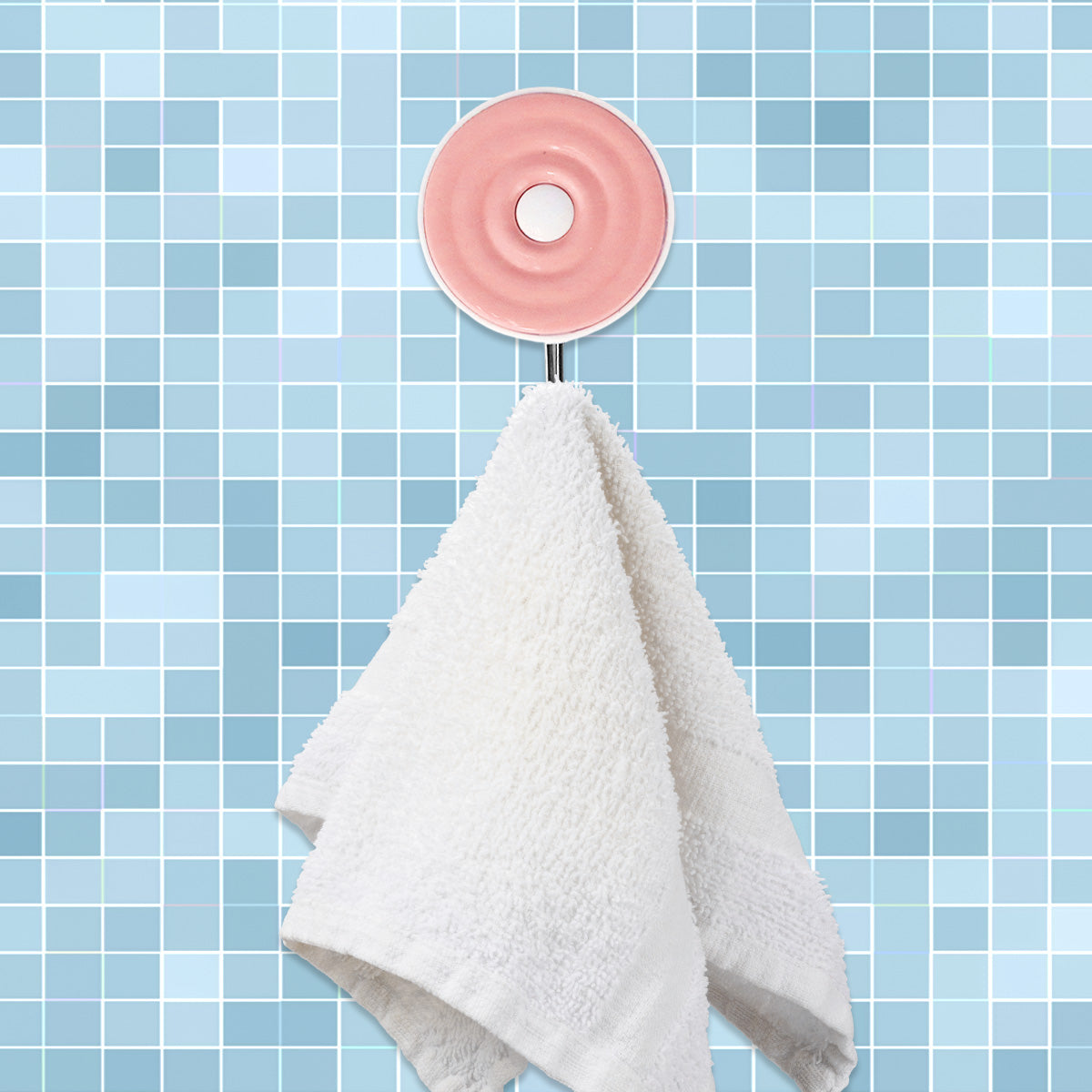 Colgadores Metálicos Redondos Autoadhesivos, Colores, 3 pzas