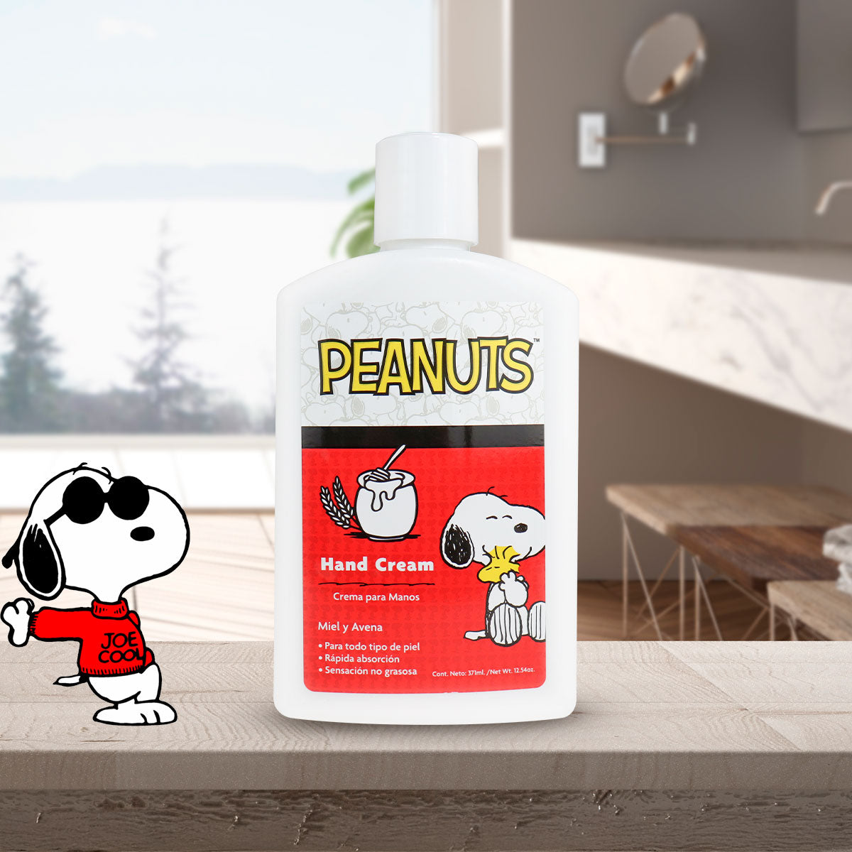 Crema para manos Miel y Avena, 370 ml, Peanuts