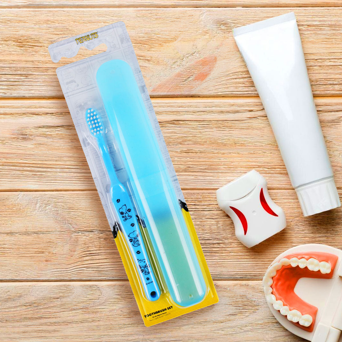 Cepillo Dental, Snoopy, Color Azul