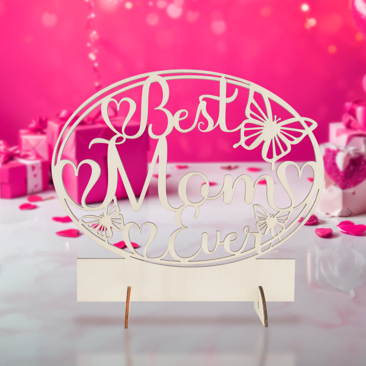 Decoración de mesa, "Best Mom Ever"
