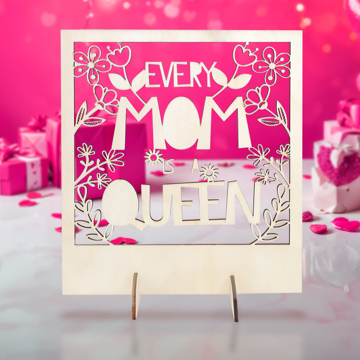 Decoración de mesa, "Every Mom is a Queen"