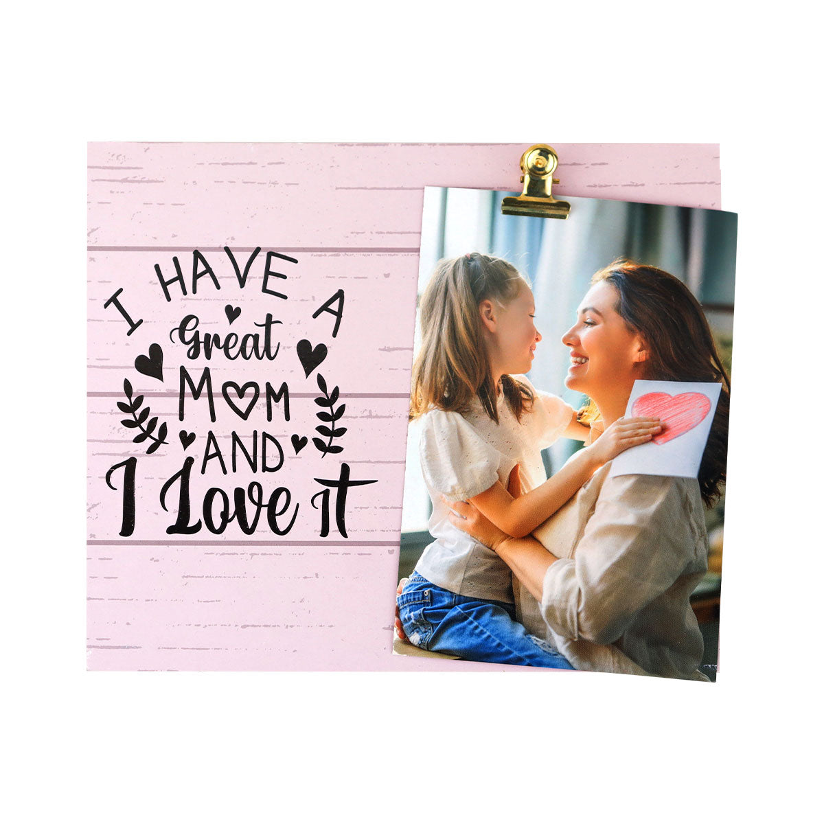 Marco de Madera para Fotos con Clip de Metal