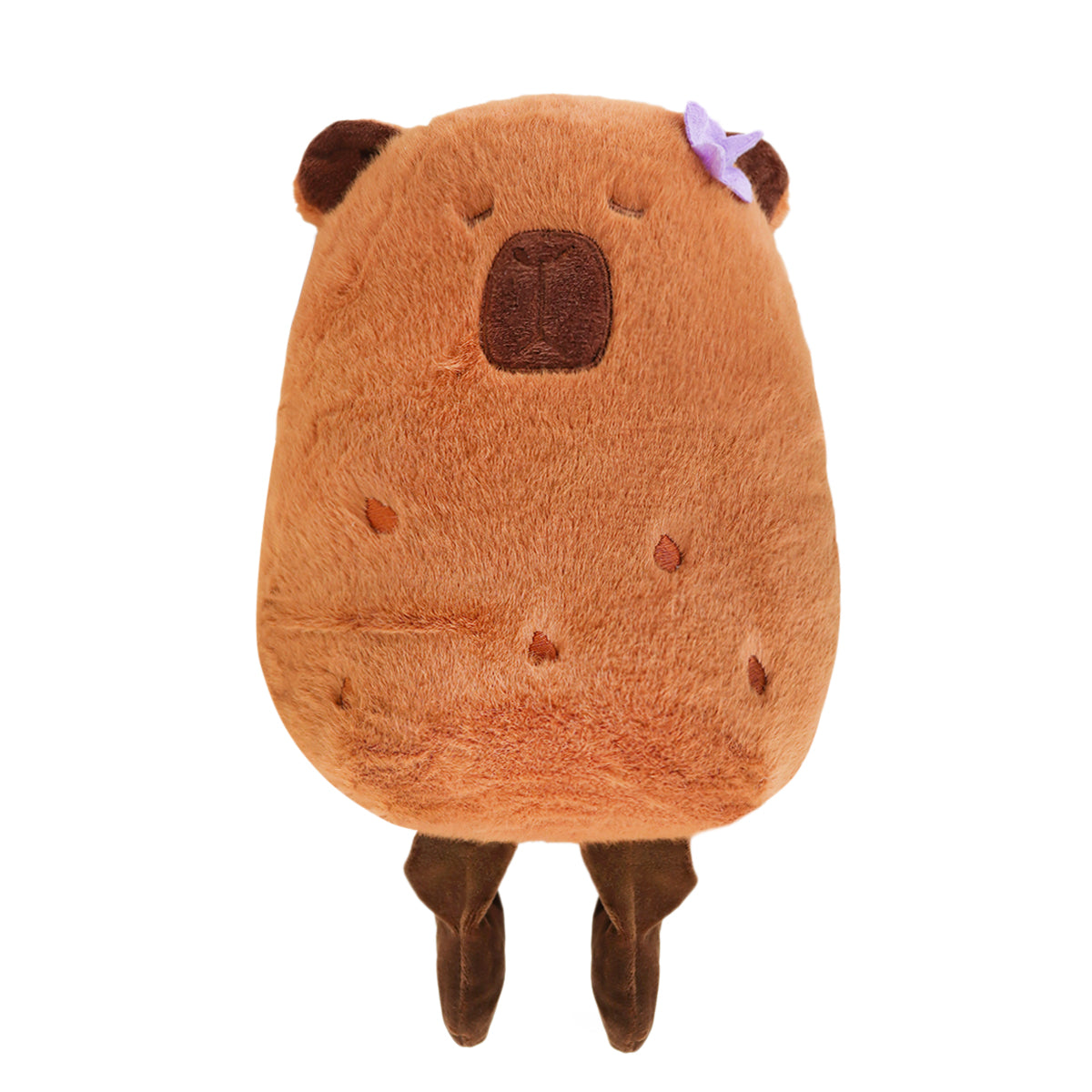 Peluche de Capibara con Flor, Color Lila